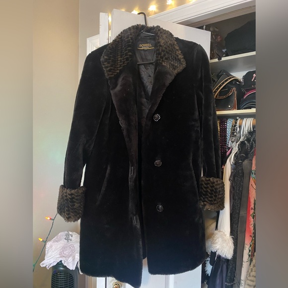 Novelti faux fur coat - Picture 5 of 6